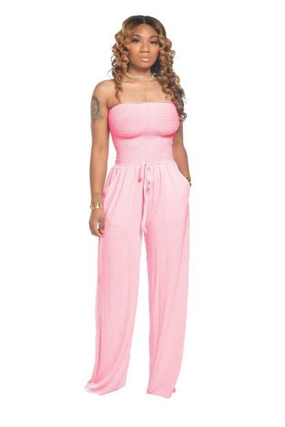 Shoulder waist jumpsuit