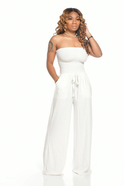 Shoulder waist jumpsuit