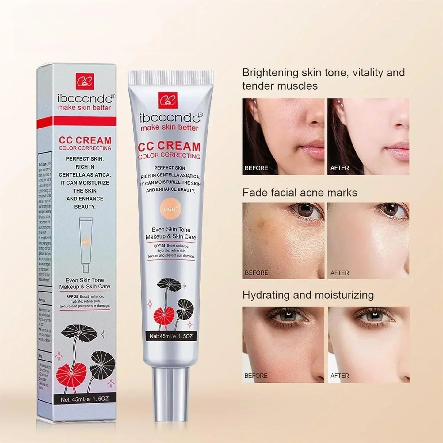 Multifunctional Long-Lasting Makeup CC Cream