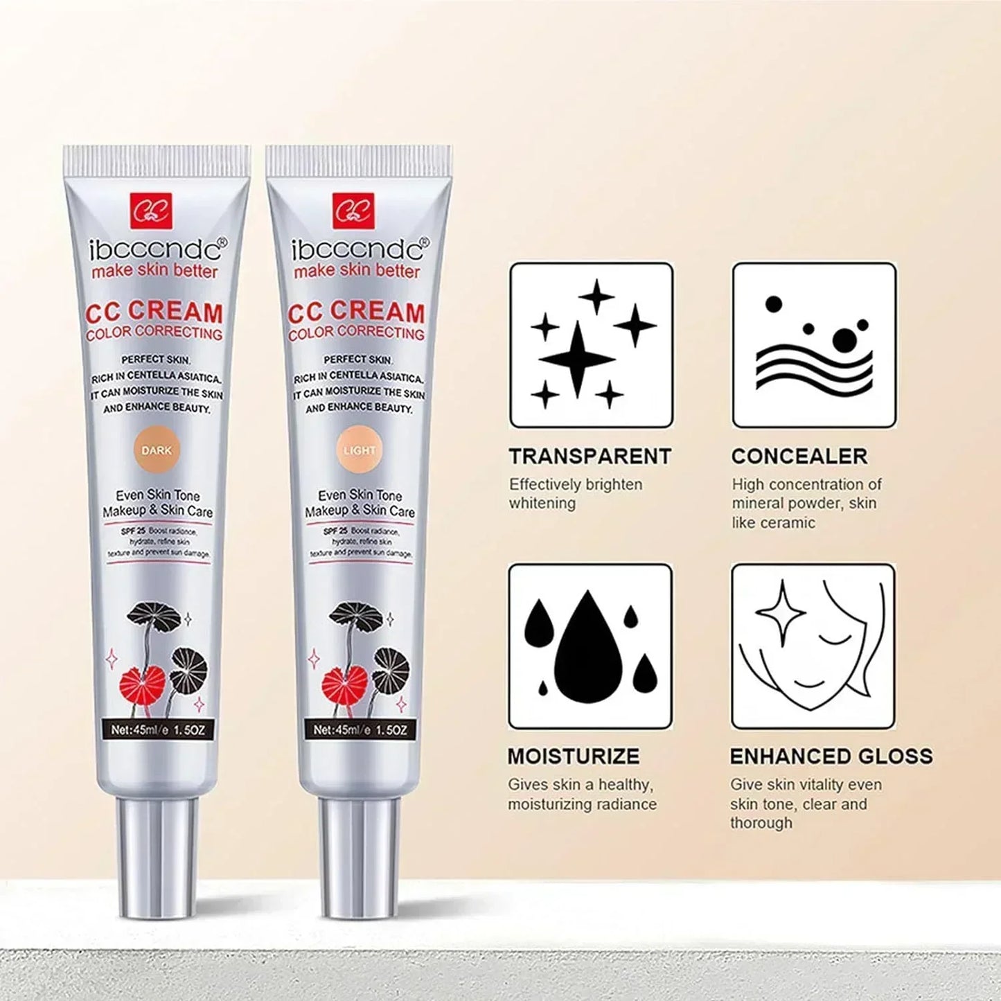 Multifunctional Long-Lasting Makeup CC Cream