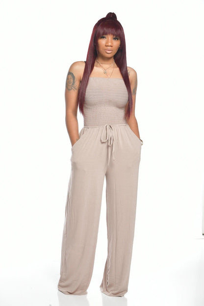 Shoulder waist jumpsuit