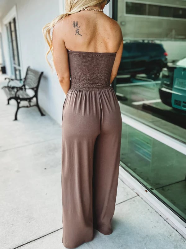 Shoulder waist jumpsuit