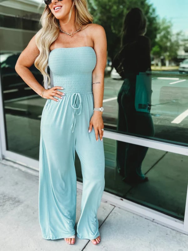 Shoulder waist jumpsuit