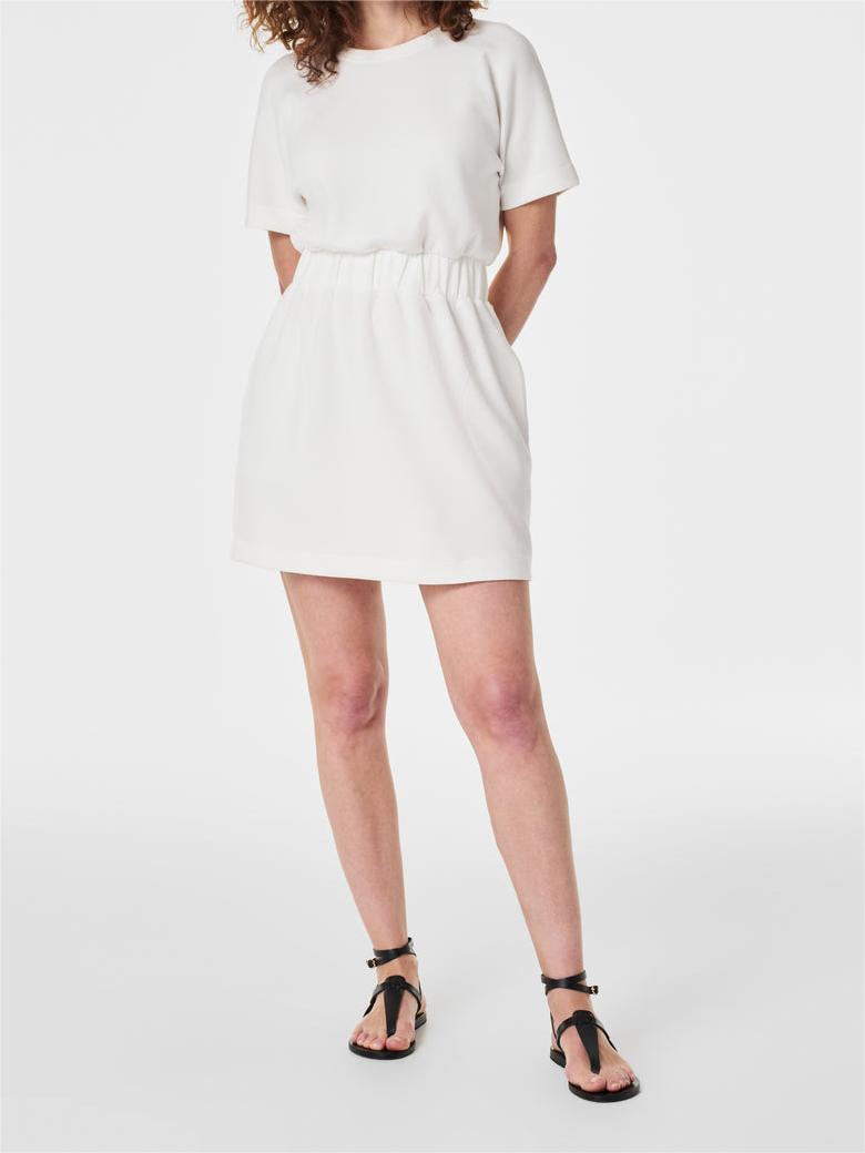 Casual Elastic-Waist T-Shirt Dress