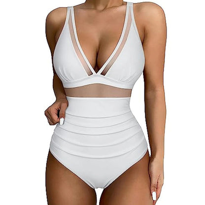 Tight, Sexy Swimsuit with a Hollowed-Out Hem