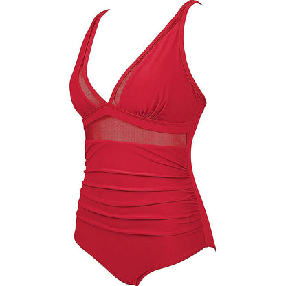 Tight, Sexy Swimsuit with a Hollowed-Out Hem