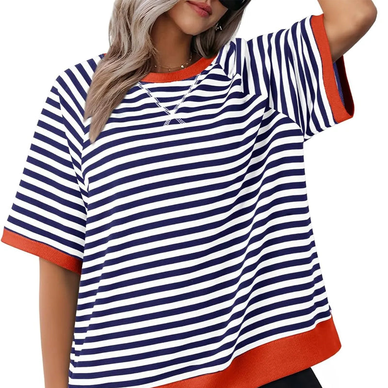 Women's Oversize Striped T-Shirts