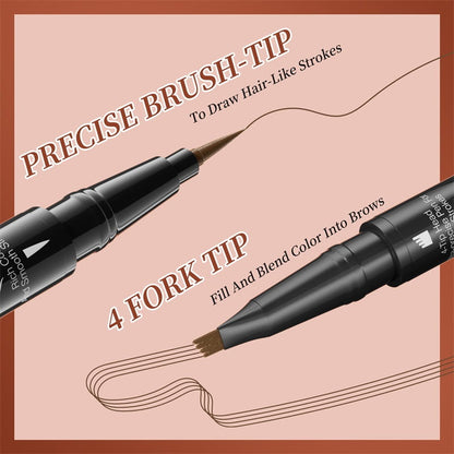 Buy 1 Get 1 Free  🎊🎁2-In-1 Waterproof Long-Lasting Eyebrow Pen