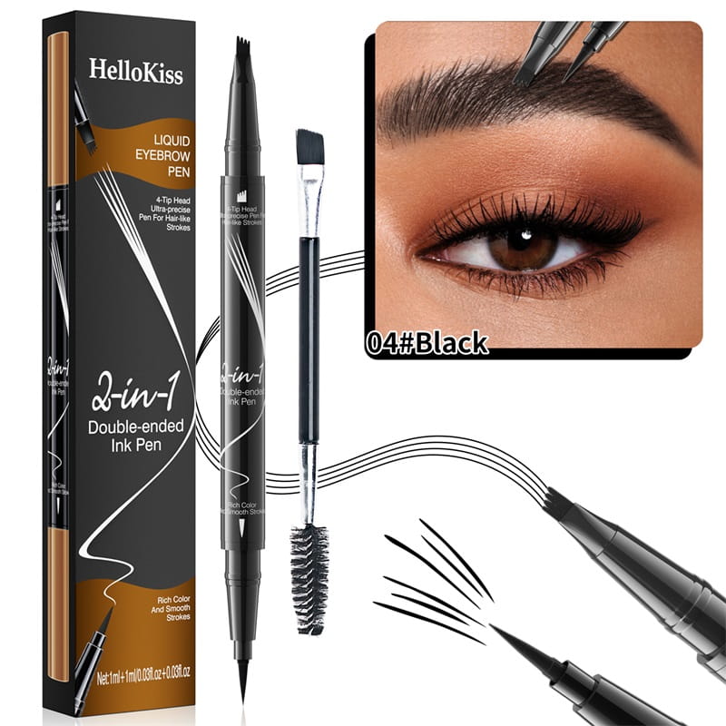 Buy 1 Get 1 Free  🎊🎁2-In-1 Waterproof Long-Lasting Eyebrow Pen