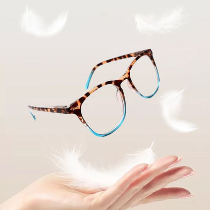 Women's Sexy Leopard Print Anti-Blue Light Gradient Reading Glasses