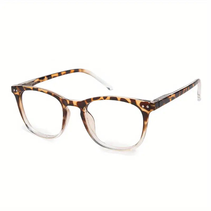 Women's Sexy Leopard Print Anti-Blue Light Gradient Reading Glasses