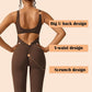 Gym-Chic:Sexy Backless Flare Jumpsuits: Irresistible Sleeveless Style!