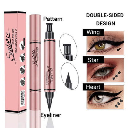 Double Sided Stars Stamp Eyeliner Pen