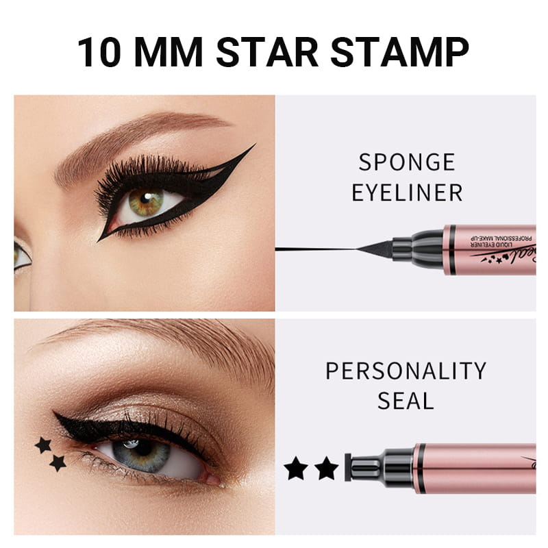 Double Sided Stars Stamp Eyeliner Pen