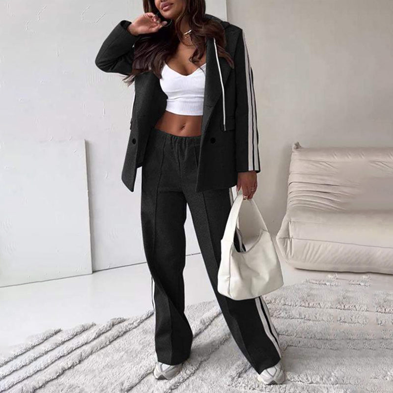 Women's 2 Piece Hooded Blazer Outfits