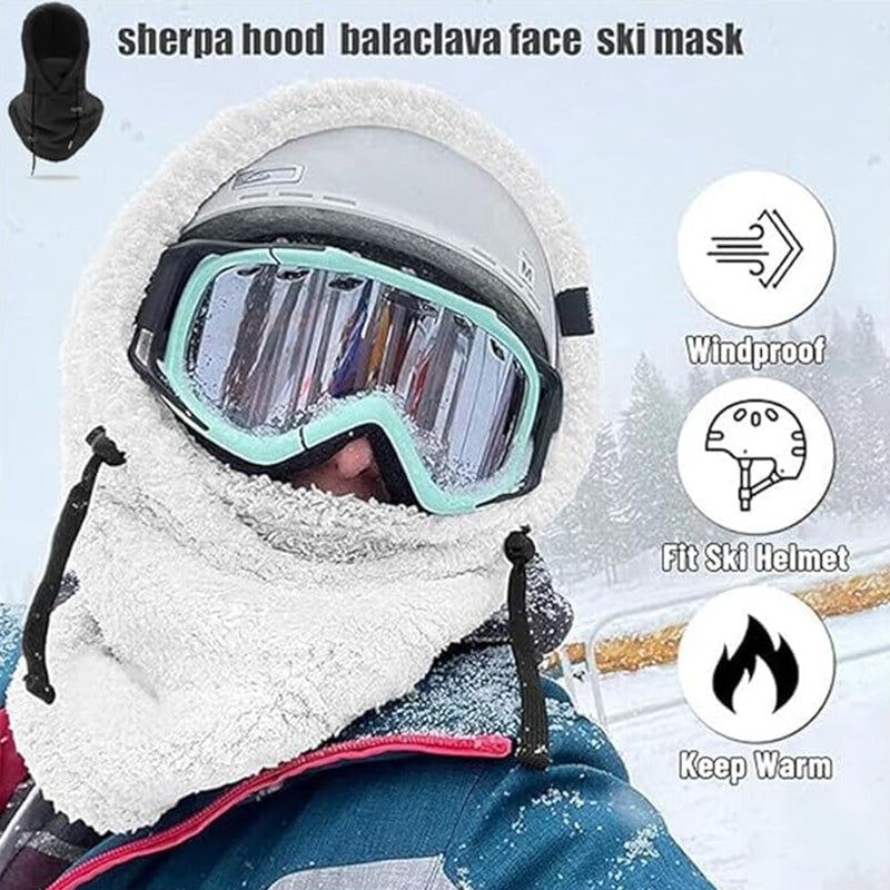 Unisex Warm Ski Hooded Scarf