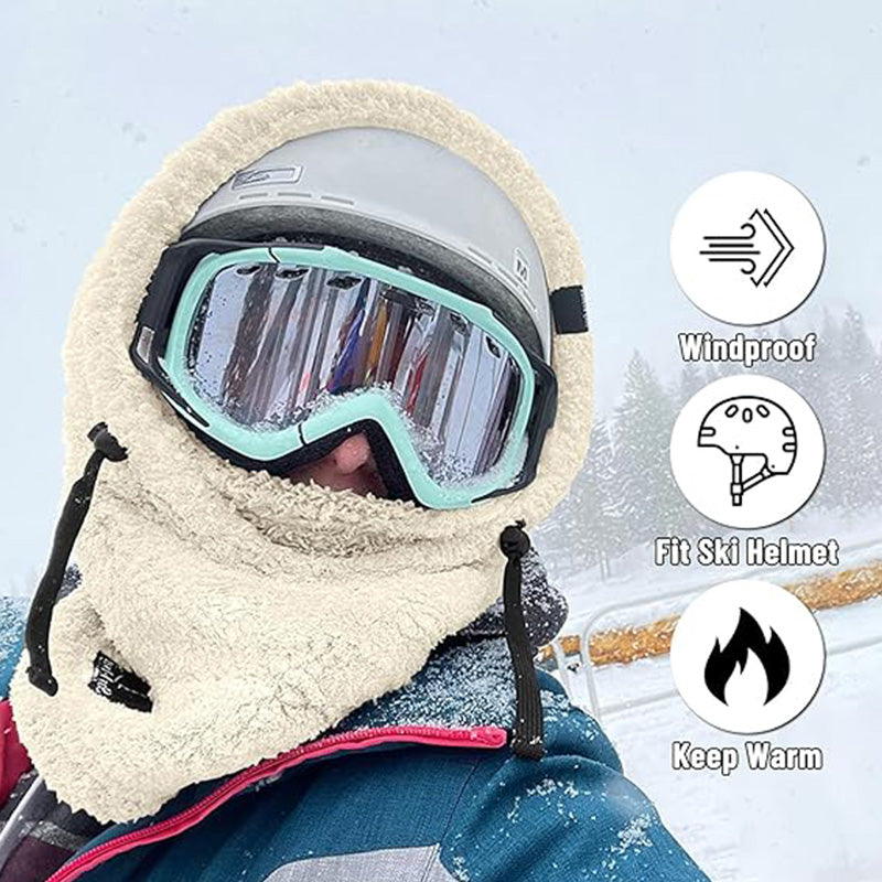 Unisex Warm Ski Hooded Scarf