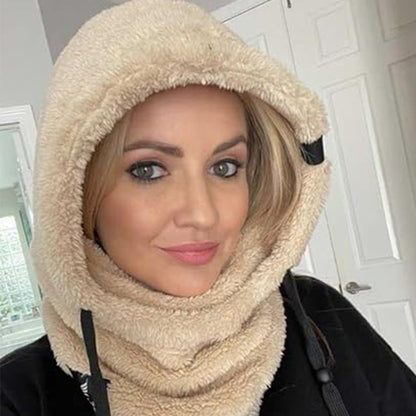 Unisex Warm Ski Hooded Scarf