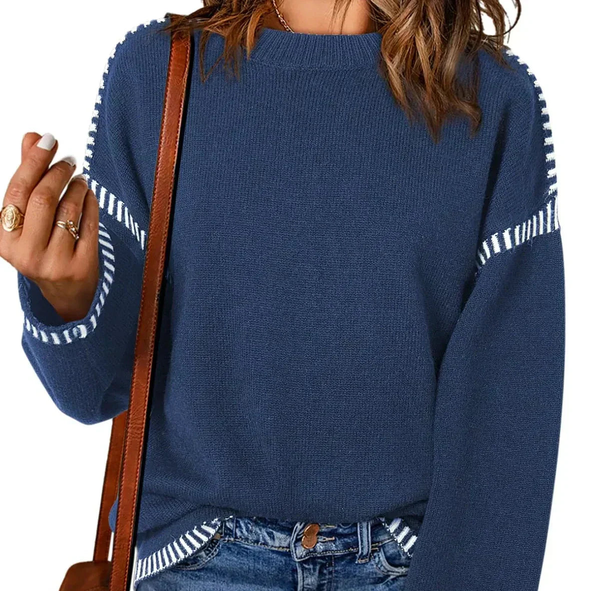 Women's Casual Knit Pullover Sweater