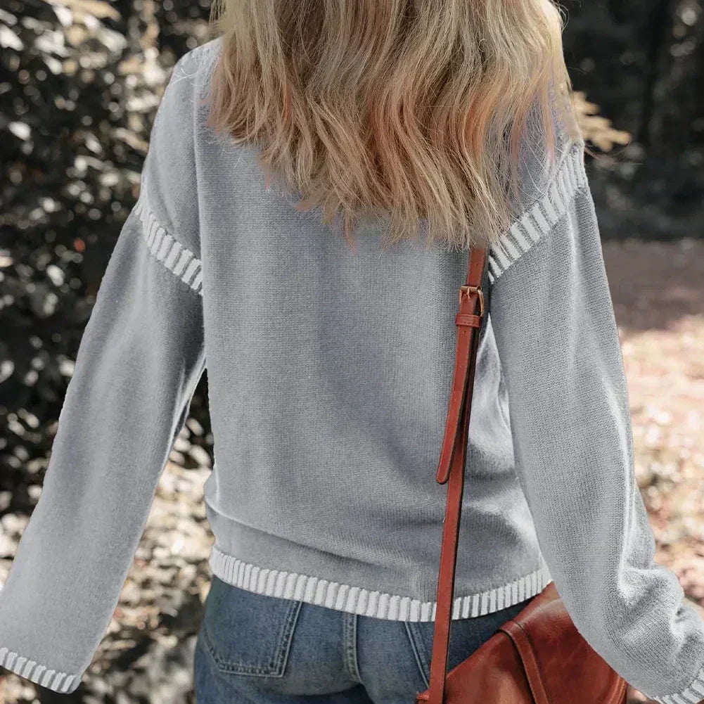 Women's Casual Knit Pullover Sweater