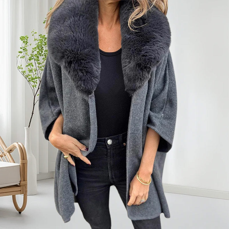 Women's Faux Fur Collar Puffer Coat