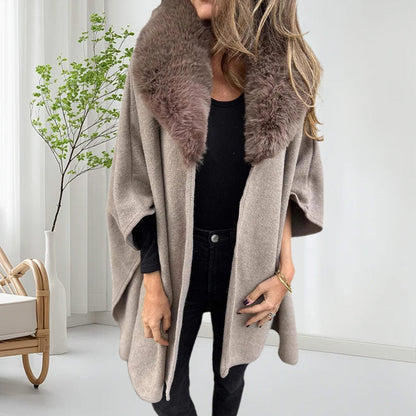 Women's Faux Fur Collar Puffer Coat