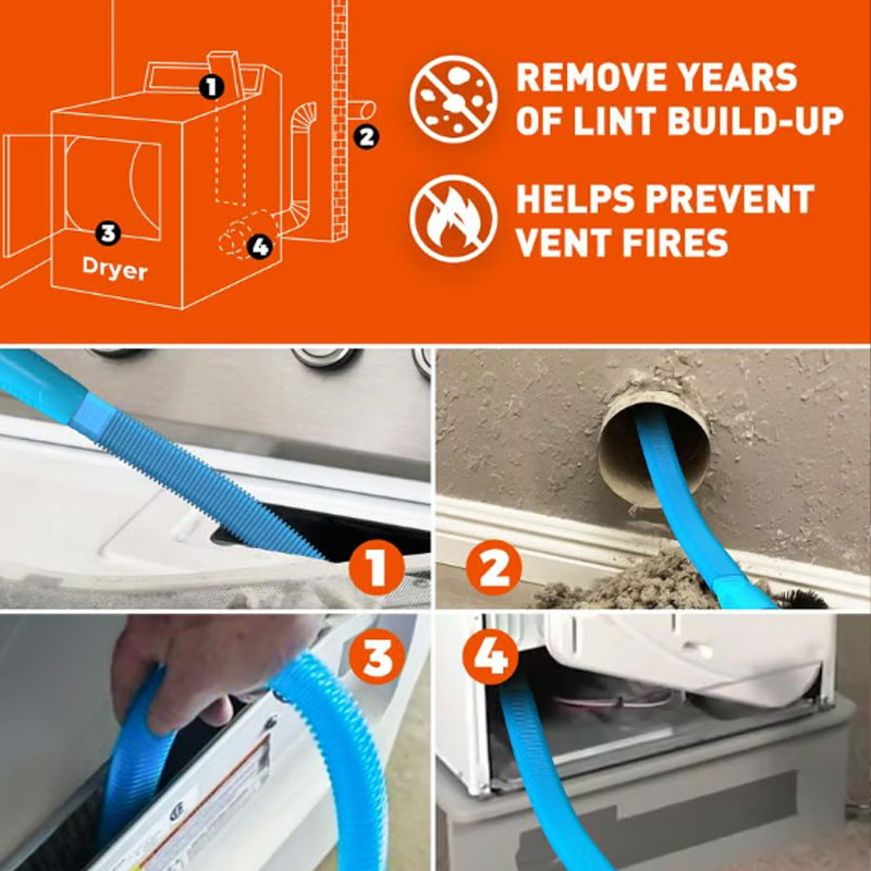 Detachable Dryer Vent Cleaning Kit