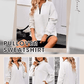 Womens Zip-Up Dropped Shoulder Sweatshirt