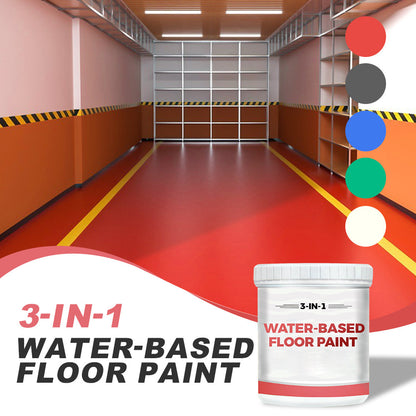 👍👍3-in-1 Water-Based Floor Paint